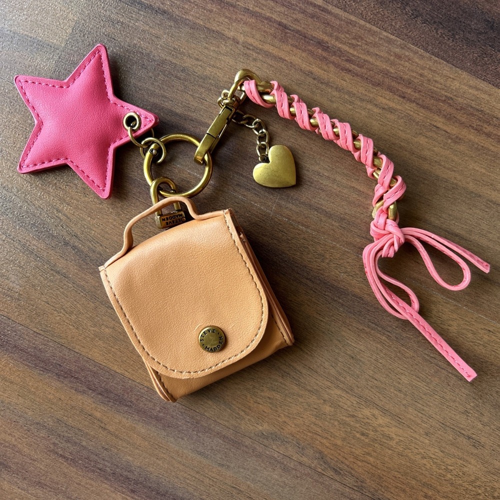 Steve Madden Orange AirPod‎ 1/2 ProMax Case Clip On Pink Accessories
